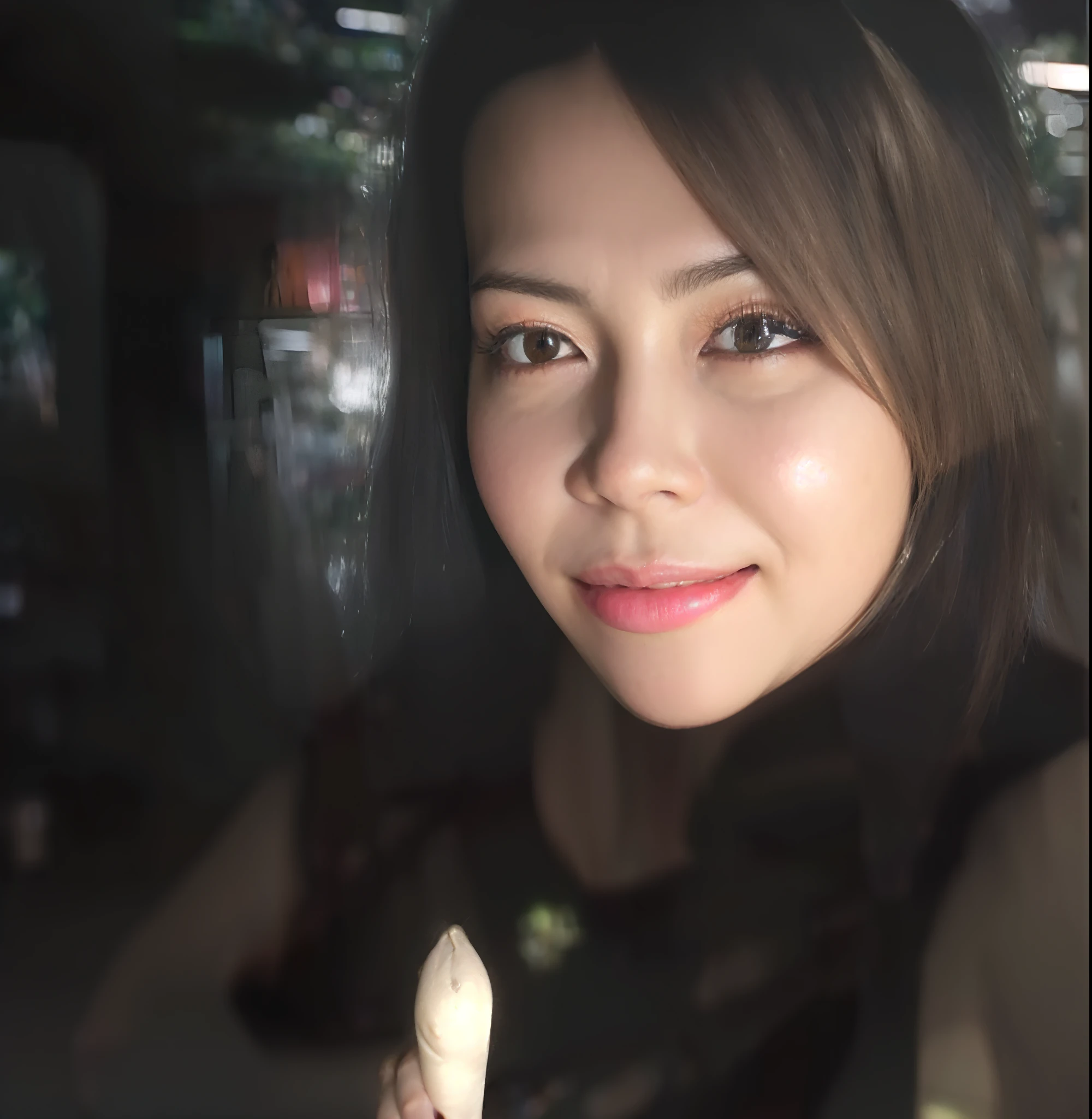 there is a woman that is holding a cell phone in her hand, leaked photo, selfie, low quality photo, high quality upload, pov photo, 3 0 years old woman, 30 years old woman, real ungine, selfie photo, (((((((no glow))))))), selfie!!!!!, naughty smile, sss, cindy avelino, shot on webcam