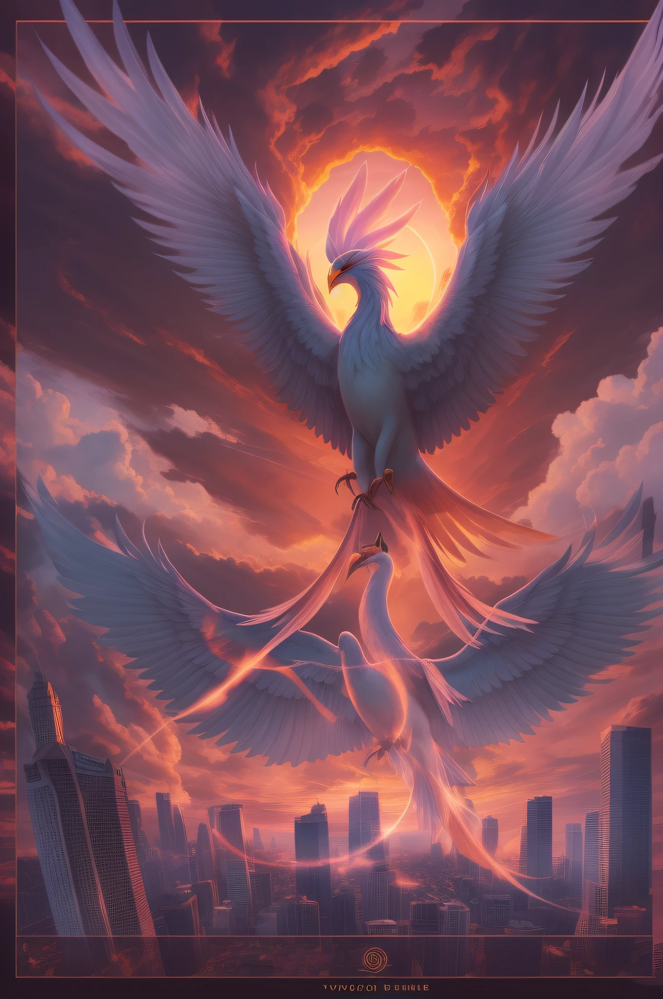 Phoenix in the sunrise、phoenix、Delicate depiction、reality、Photoquality、yudai、wretched