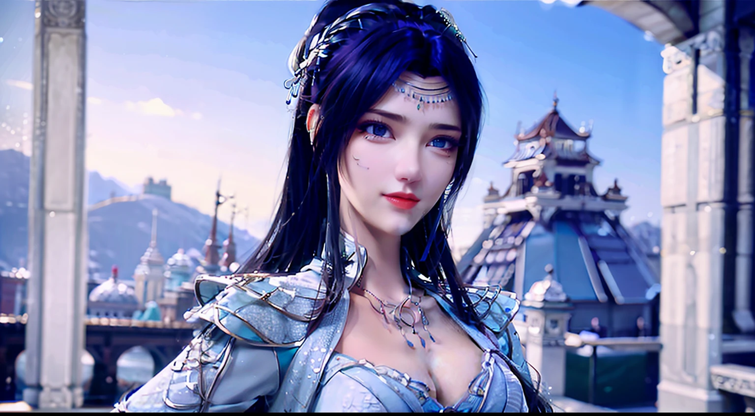 Best quality, masterpiece, extremely delicate beauty, very detailed, CG, unified, 8k wallpaper, beautiful detailed girl, (very detailed face), beautiful detail eyes,
1 girl, solo, blurred background, (waist apron: 1.3), master shot