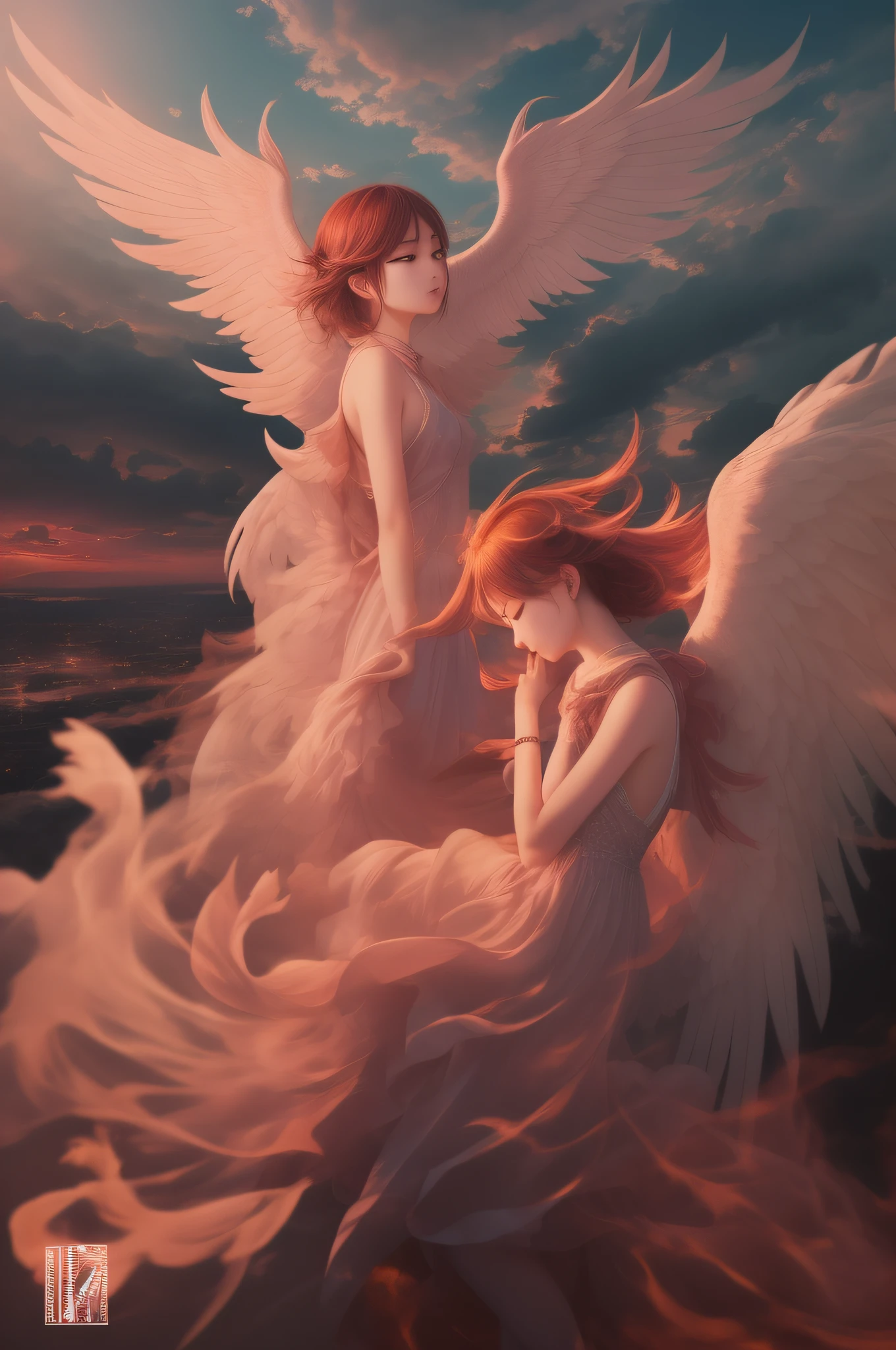 Phoenix in the sunrise、phoenix、Delicate depiction、reality、Photoquality、yudai、wretched