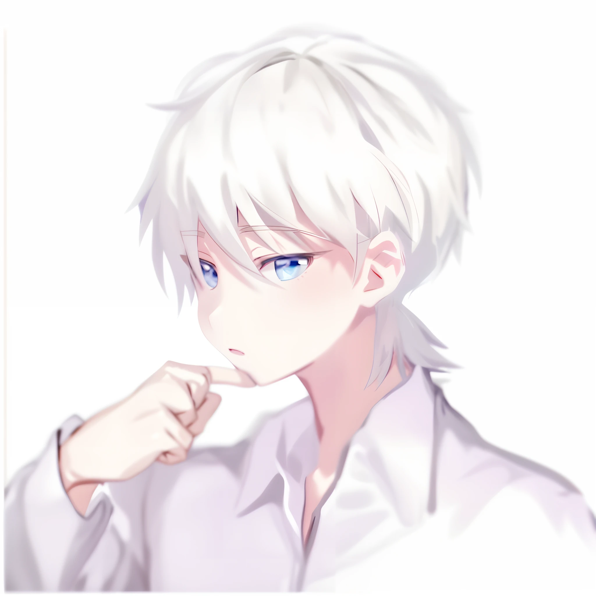 A boy in a white shirt and tie raises his fist, Tall anime guy with blue eyes, kaworu nagisa, male anime character, Male anime style, Anime boy, young anime man,portrait of magical blond prince,flat anime style shading, anime shading), subtle anime style, anime style drawing, clean and meticulous anime style, semirealistic anime style, saori, in an anime style, anime sketch, an anime drawing, Line sketch!!,aquarelle