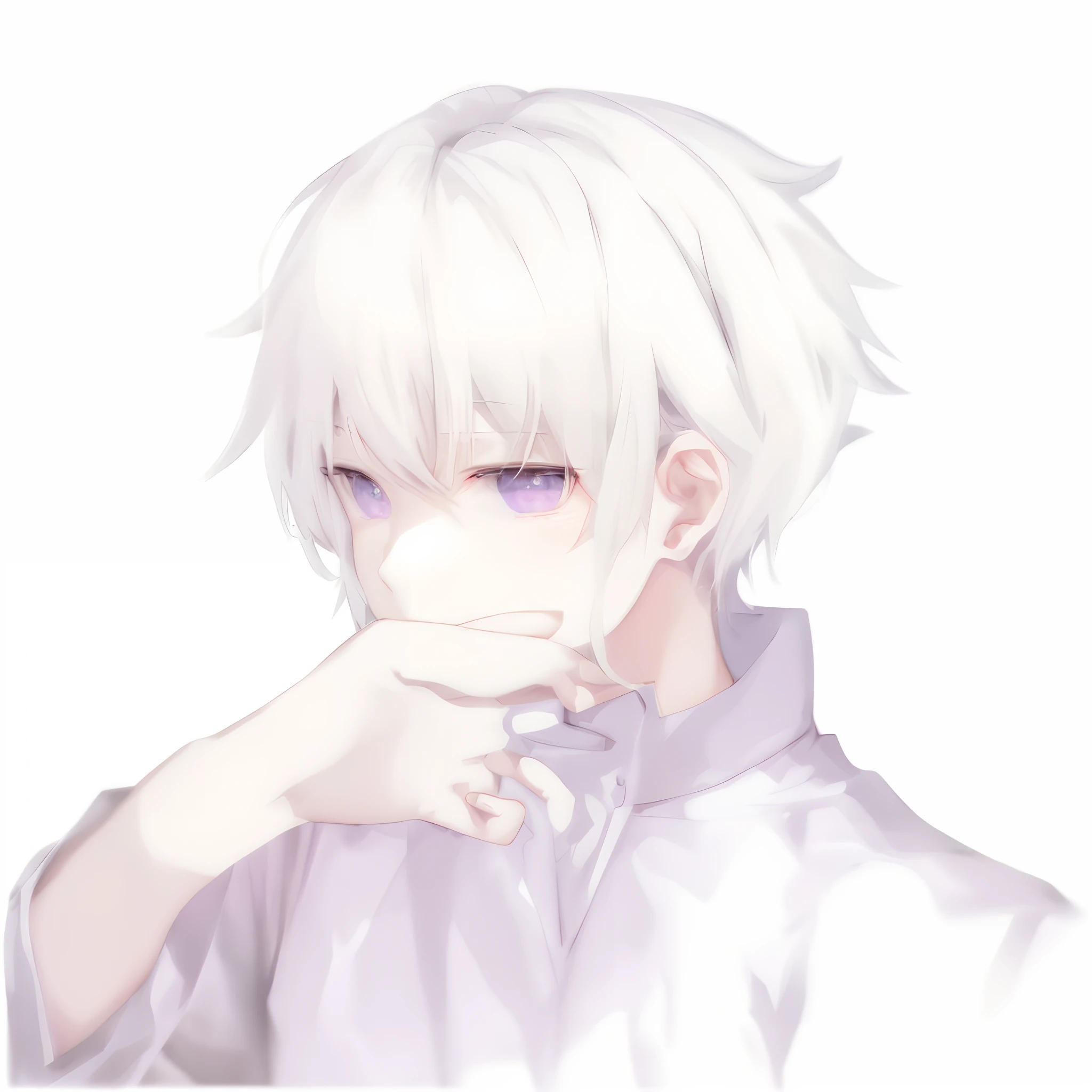 A boy in a white shirt and tie raises his fist, Tall anime guy with blue eyes, kaworu nagisa, male anime character, Male anime style, Anime boy, young anime man,portrait of magical blond prince，flat anime style shading, anime shading), subtle anime style, anime style drawing, clean and meticulous anime style, semirealistic anime style, saori, in an anime style, anime sketch, an anime drawing, Line sketch!!，aquarelle