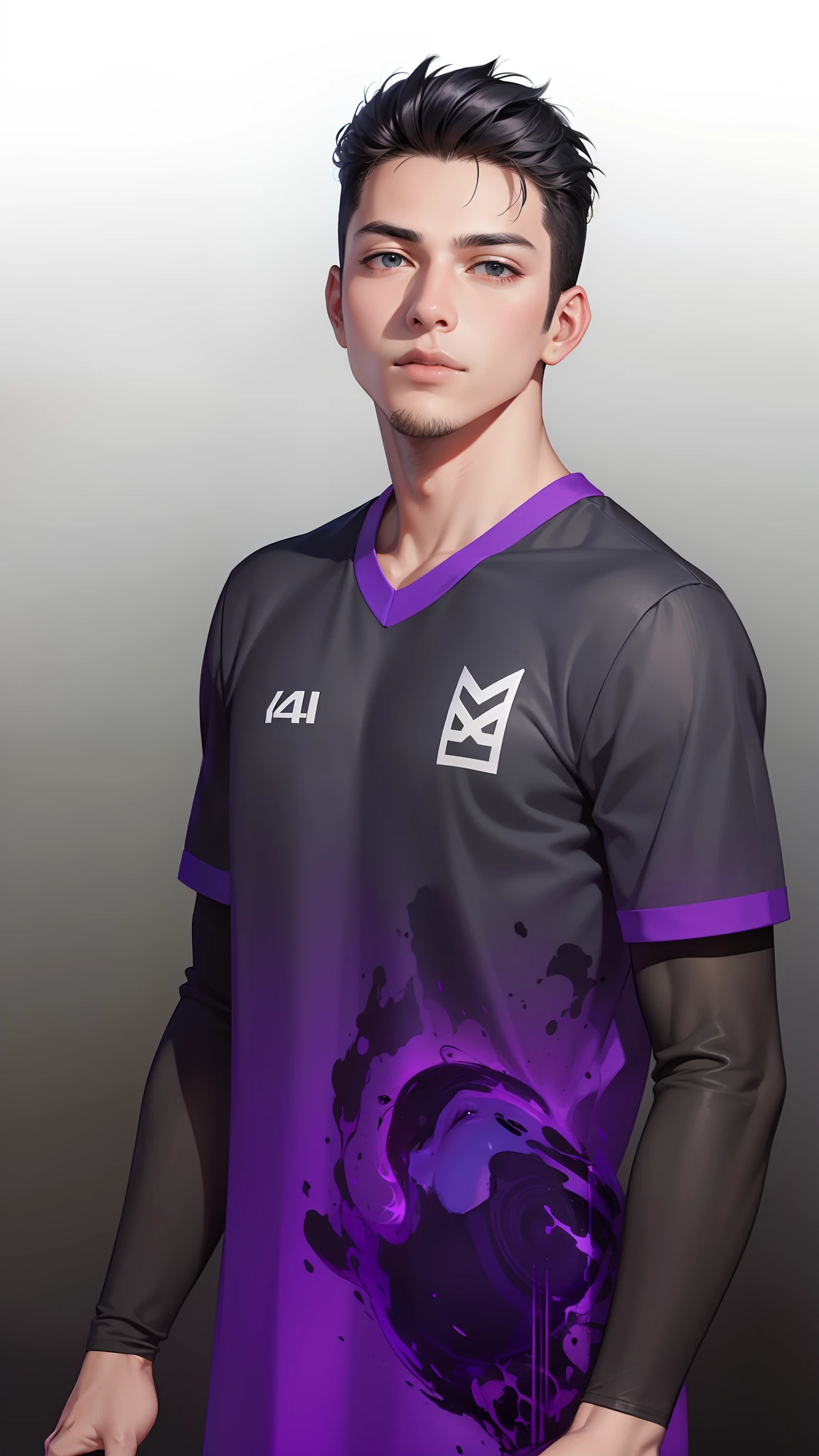 Attractive profile picture, masterpiece, ultra-precise rendering, beautiful and cool man, savior of the world, simple design, most beautiful image, 4K, black hair, handsome man, clean skin