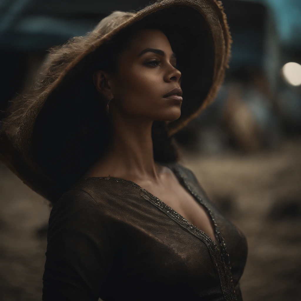 Mulher bonita andando pelo deserto com roupa de couro, triangle with neon, with various fumes, various colorful smokes around, Deserto futurista, various details, melhor qualidade, master part, ultrahigh-resolution, (fotografia realista:1.4), Surrealismo, Semelhante a um sonho,FusionArt, Shadow dancer, magia das sombras, Darkness Control, furtividade, passo da sombra, Umbral spells, hidden blade,