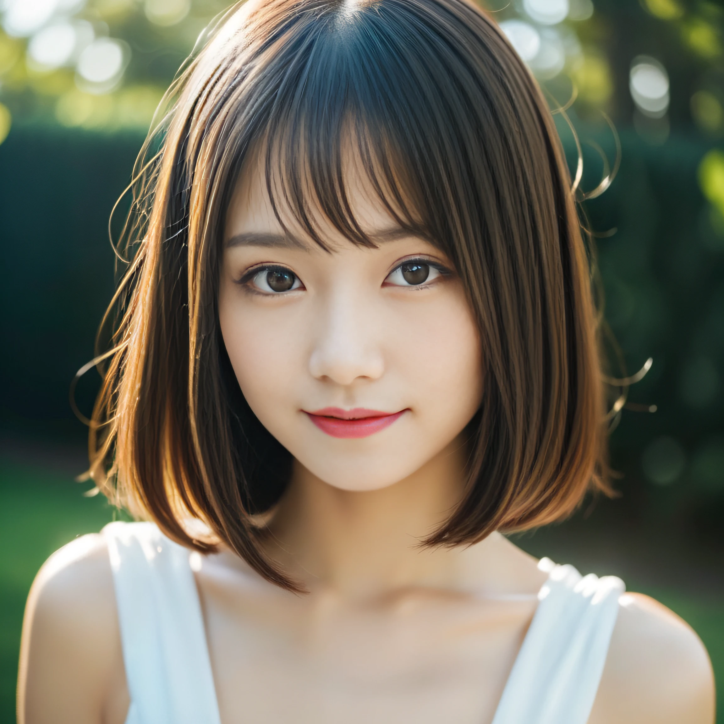 (8K、Raw photography、top-quality、masuter piece:1.2)、ultra-detailliert、ultra res、(realisitic、rialistic photo:1.37)、portlate、high-definition RAW color photography、Professional Photography、highly detailed and beautiful、ighly detailed、8K Picture Wallpaper、amazing detailed、huge filesize、Official art、Highly detailed CG Unity 8K wallpapers、highly detailed beautiful girl、extra detailed face、extremely detailed eye、highlydetailed skin、extremely detailed fingers、highly detailed nose、very detailed detailed mouth、Perfect Anatomy、细致背景、Detailed clothing、女の子1人、(20:1.2)、in her 20s、Cute little girl s、Realistic body、小柄、de pele branca、glistning skin、Slim body、Handsome body、A dark-haired、short-hair、(fluffy hair: 1.2)、A smile、kawaii、nogizaka、kawaii faces、Lifelike face、Delicate eyes、Sauce order、see -through、耳Nipple Ring、Looking at the camera、cowboy shot、front facing、standing athletic pose、Contrapo、动态照明、ultra gigantic tits、cowboy shot、The upper part of the body:1.2、Gravure Pose、beauty legs