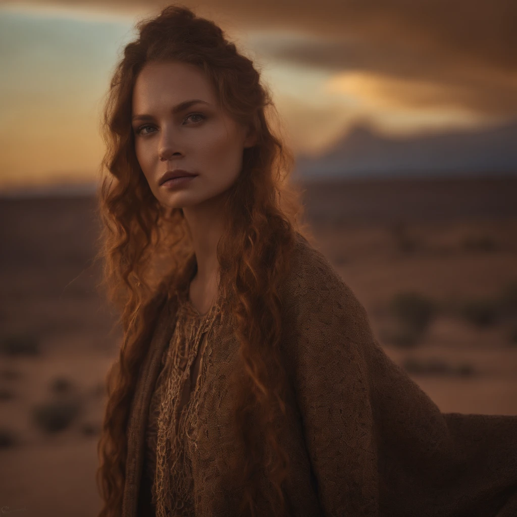 Uma mulher ruiva e bonita andando pelo deserto com roupa de couro, triangle with neon, with various fumes, various colorful smokes around, Deserto futurista, various details, melhor qualidade, master part, ultrahigh-resolution, (fotografia realista:1.4), Surrealismo, Semelhante a um sonho,FusionArt, Shadow dancer, magia das sombras, Darkness Control, furtividade, passo da sombra, Umbral spells, hidden blade,