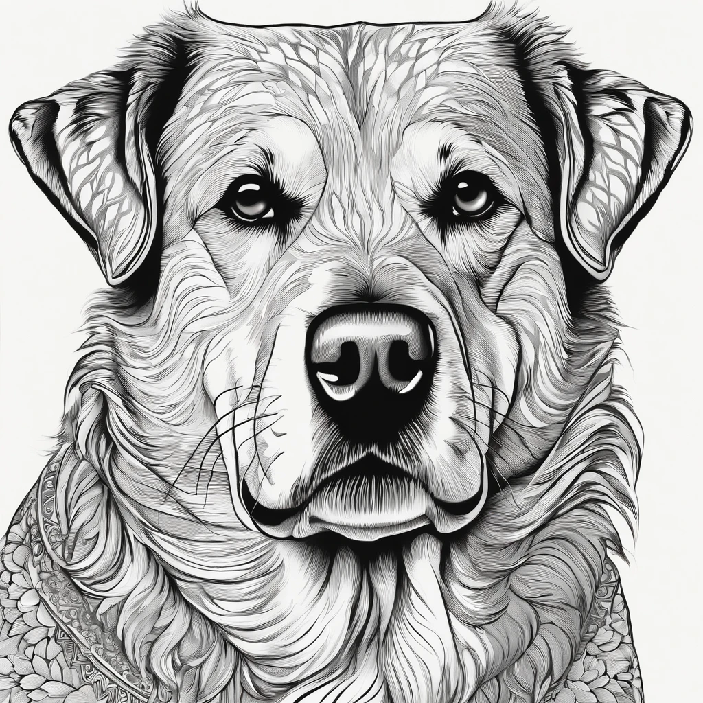 dog, cartoon, plano de fundo do desenho de linha, fundo branco, monocromatic, desenho de linha, ((esquete)),  para colorir