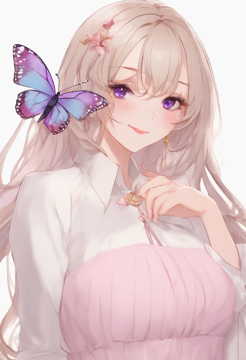 masterpiece, top-quality, Hi-Res, 1girl in, 独奏, kochou shinobu, butterfly hair ornament, a purple eye, O cabelo multicolorido, shorth hair, partedbangs,Acme face,panting,AHE Face Bold legs open,Normal bit,Soft thighs,large full breasts,,vaginal,Female genitals,insertion,SEX,ssex,have sex,Intense Sex,Insert vigorously,Sperm,large amount of sperm、femaleejaculation、cum shots on the bed Sexual organics stick out a long tongue barechested