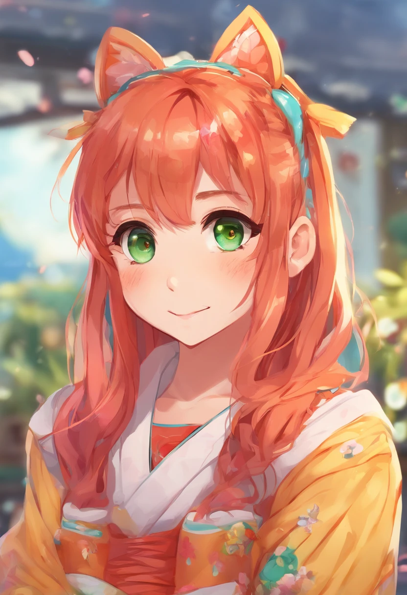 asuka,A big smile,Stretch out your arms forward