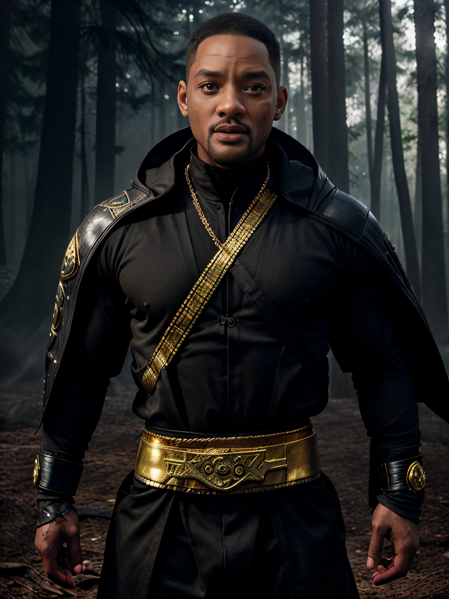 Will Smith, olhar sombrio, (dark eye), olho perfeito, (rosto insanamente detalhado)