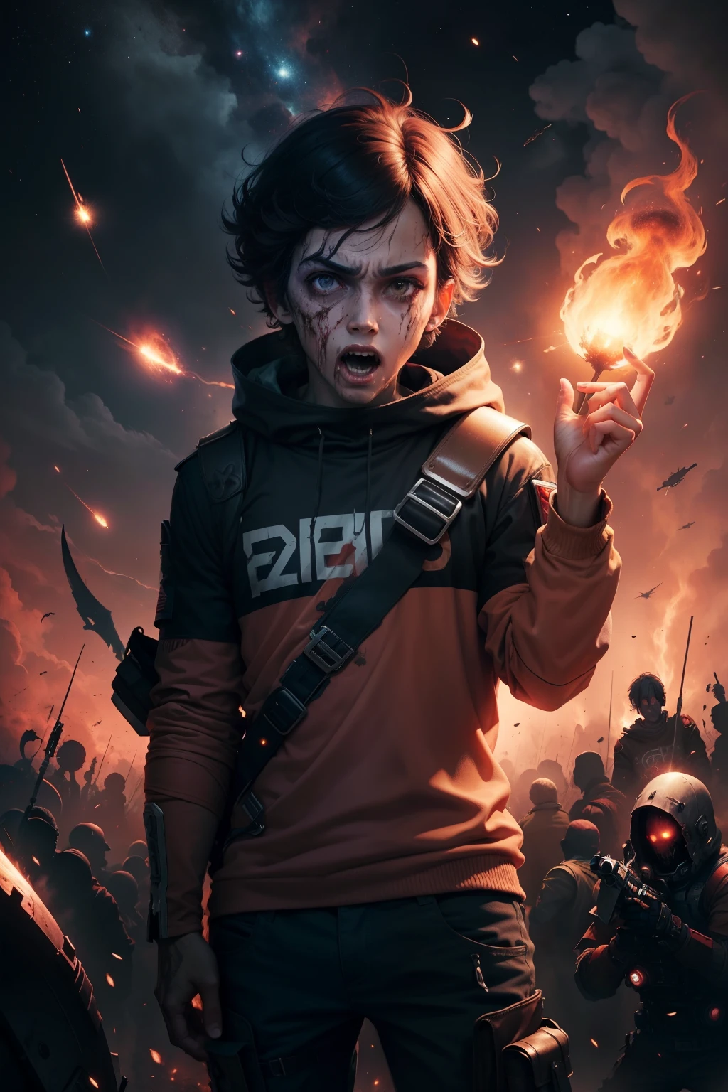 banner esplozao zombie space fire