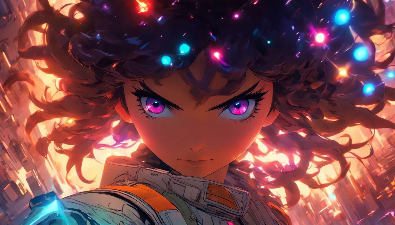 Sci-fi image, intricately detailed photograph of a woman starfighter pilot, ((glowy eyes)), ((laser shots in the space)), advanced technology, cockpit view, holographic glow, light particles, x-wing, hyperdetailed skin, defiant gaze shot on dslr camera, shot by MSchiffer, 32k resolution, best quality