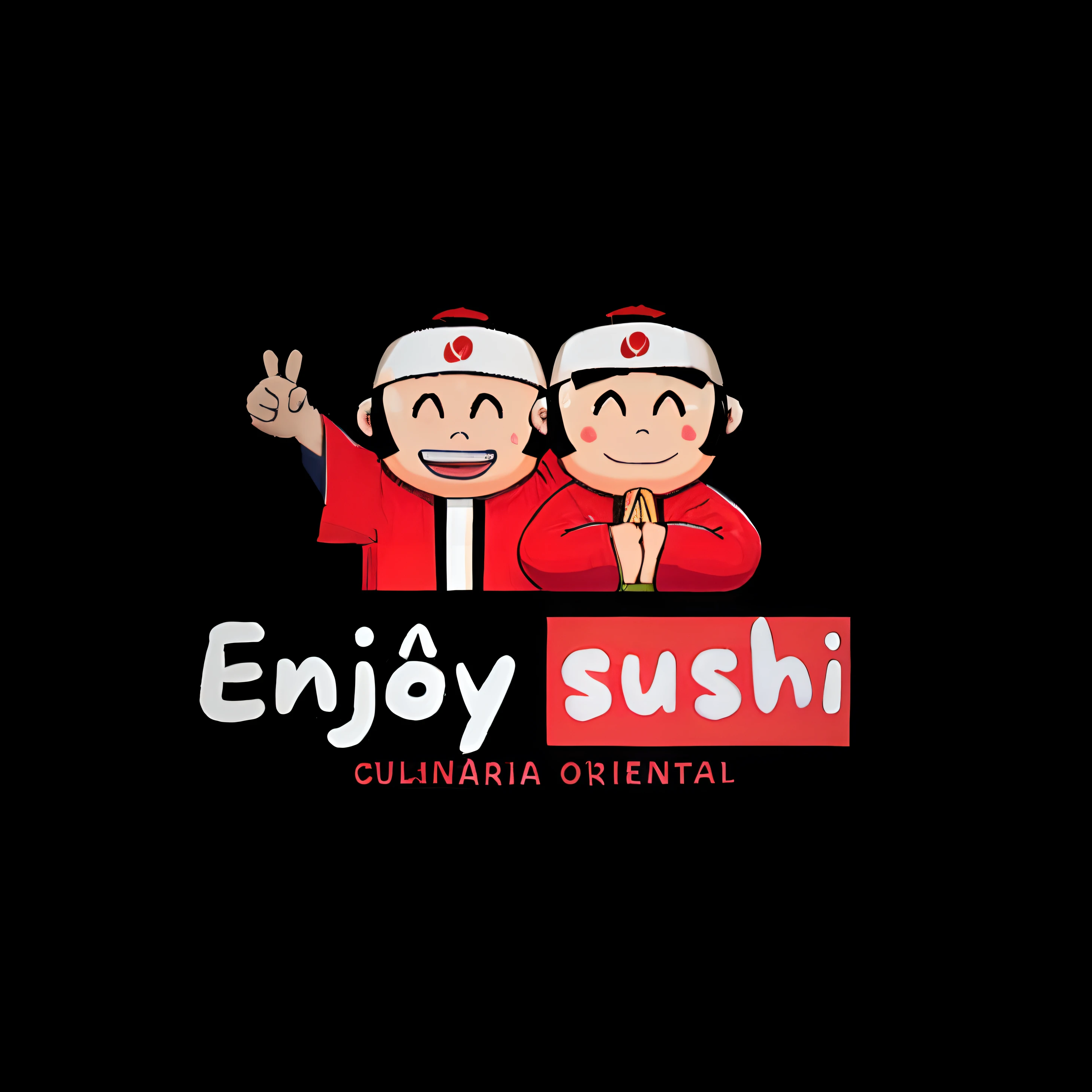 um close up de uma pessoa segurando uma faca e um sinal, sushi, Cushart, comer sushi, Logotype for lunch delivery, Esuthio, Gunshu, Japanese fusion cuisine, Logo, Logo, momoshiki ōtsutsuki, Eguchi, 🔞🤡, Directed by: Gatōken Shunshi, inspired by Gatōken Shunshi