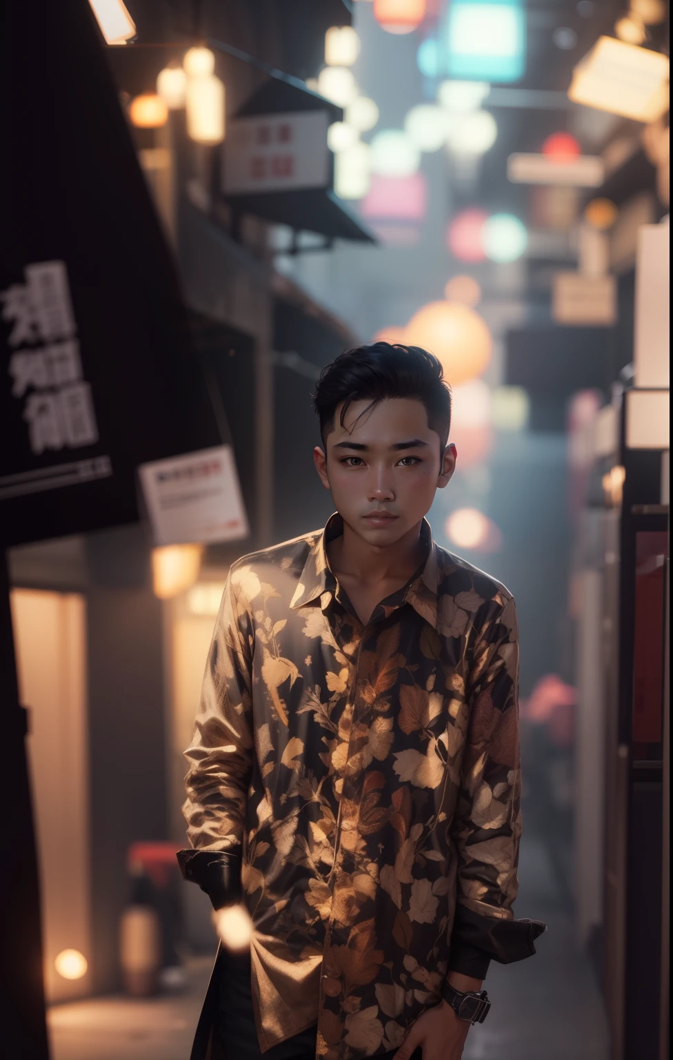 Dark background and experience off new clear face
