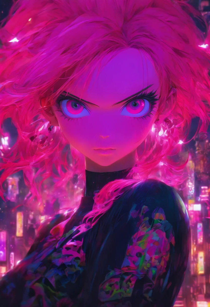 Pink hair, anime style, Gothic art, 8k, super detail, textured skin, high details, 16k, anatomically correct, masterpiece, 16k