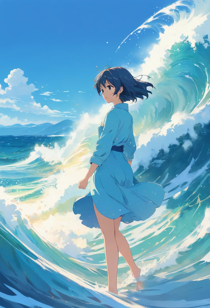 masterpiece,best quality,Waves,Rough waves,head-up,Stand up,Close-up,time-lapse,white and light blue,captivating,vistas,emotional imagery,naturalistic waves,aerial abstraction,time-lapse,interactive art,white and navy blue,realistic wildlife art,melting,realism,Blue Shades,Premium Colourways,Light Blue,Sky Blue,Long Shot(LS),naturalistic waves,big wave,No sky,Spray accounts for a large proportion,Spray stained the picture,Full picture,The background is the spray,the word "springtime" is formed in the middle of the spray.