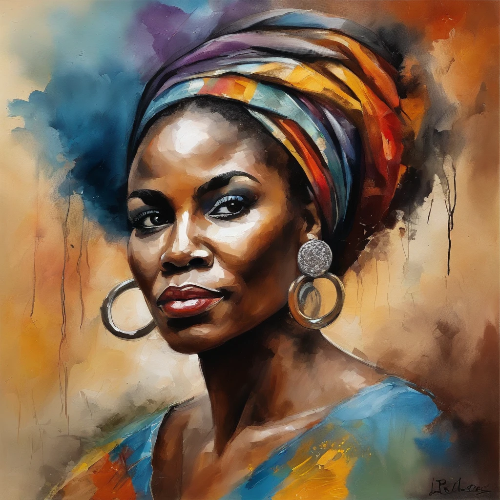 Pintura facial de mujeres negras, AfrO - Brazilian ethnicity, Sobre un fondo colorido, Cara abstracta, Retrato abstracto, Cara estilizada, Pintura de arte pop, Detalle expresivo de la cara, Rostro femenino expresivo, inspirado en Picasso, Pintura de arte pop, Hermosas pinturas expresivas, Detailed face of Afro-Brazilian caste woman, detailed expression, Estilo Picasso, Estilo cubista