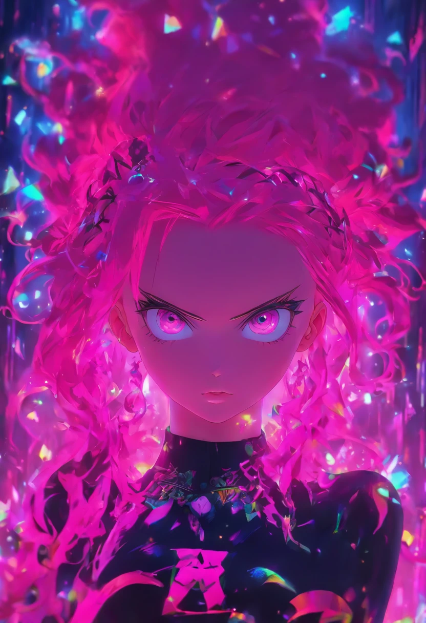 Pink hair, anime style, Gothic art, 8k, super detail, high details, 16k, anatomically correct, masterpiece, 16k