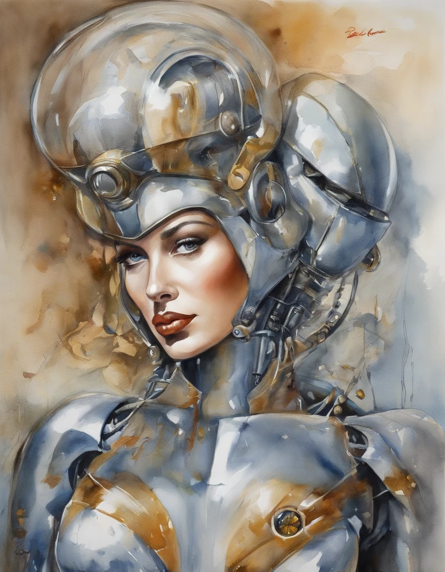 Mujer robot futurista, estilo de anime, Incredibly smooth surfaces scatter light through wet mechanisms, Epopeyas, inmensidad, full bloom, El escote es seductor, Helado, un majestuoso, Ava Gardner, Fay Wray, Packaging action, psychological, frantic, deleite, Ultra - Detallado, Octane representation, The air is full of relativistic flames, Como cambio, El espacio es lugar, Cuerpo, brillantemente, Pero, Riente, Araki, Sorayama