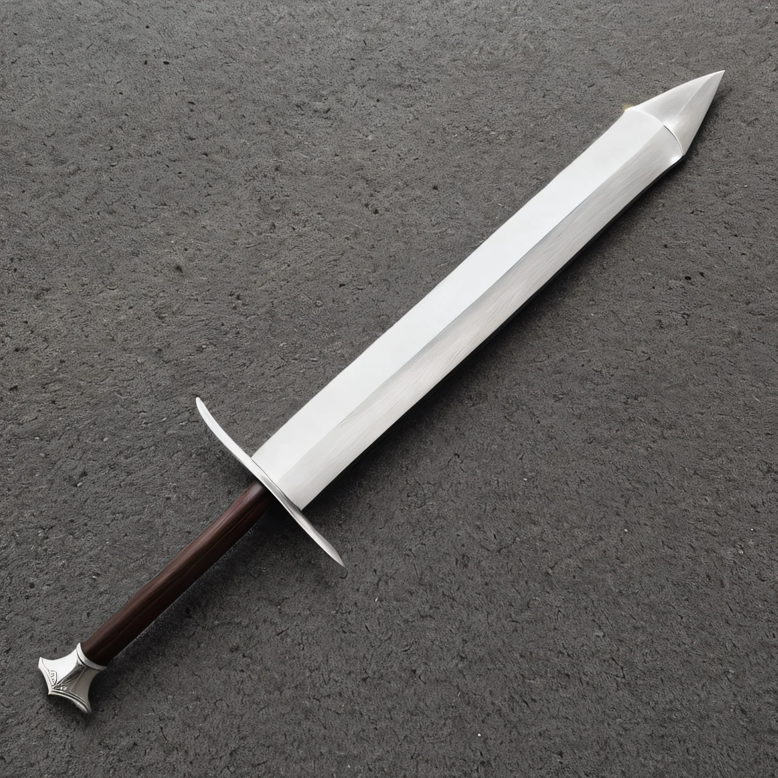 um close up de uma faca com um cabo de madeira, Basic steel sword, espada grande, Espada larga, two - handed sword, espada grande, Espada medieval, Espada longa, Espada Ligtt, espada curta, uma espada curta, steel sword, Broadsword, espada pequena, arma medieval, espada de coldre, espada, (obra prima)(Ultra realista),(Ultra Dealhado),(melhor qualidade),(Ultra Detalhado),(simetria perfeita)