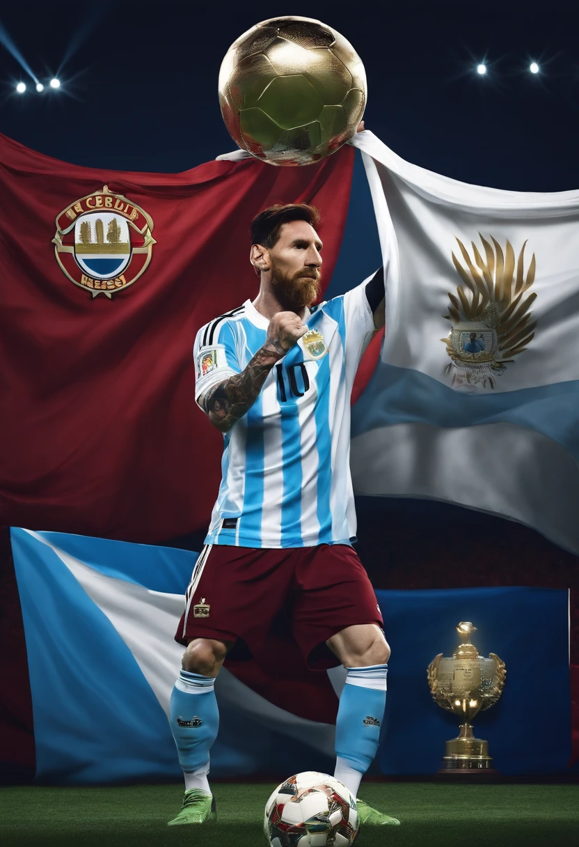 Messi Argentina national team lifted the Hercules Cup