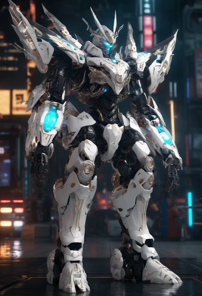 (Full body shot:1.4),(Wide Angle Shot), (Long Shot:1.3), (Intricate details:1.4), (Masterpiece) , ((Anime Robot, Beautiful Golem, White Skin, Angel, 1girl, Magic)), (Perfect Aesthetic Eyes:1.3) , (Detailed Eyes) , (Halo) , (Elden ring:1.4), Symmetrical Wings, (Wings:1.3), Glowing, Twintails Hair, Multicolored Hair, (Perfect Hands:1.4), (Anatomically Correct Body:1.4) , Angry, (Perfect Face), Saenyo Ancalagon Majestic Guardian Knight | Ultra Detailed Robotic Armor | Cinematic Lighting | Intricate filigree metal design | 16k | Unreal Engine 5 | Octane Render | 3d, (anatomically correct :1.4), (Ultra Detailed, Fantasy Background, Blush, Solo, Fighting Stance), (Magic circle:1.3), Lightning Effect, (Ray Tracing), Show Your Ability A.I., (Glowing Eyes) , (Particles Glowing) , 16k Wallpaper, Robot Female, Trending on Artstation, Inspired by Guweiz, Guweiz, UHD