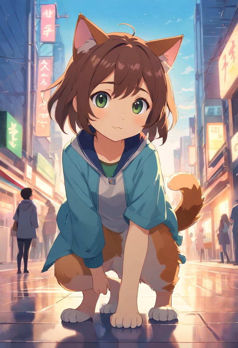 Cute cat character like the ones in the game.