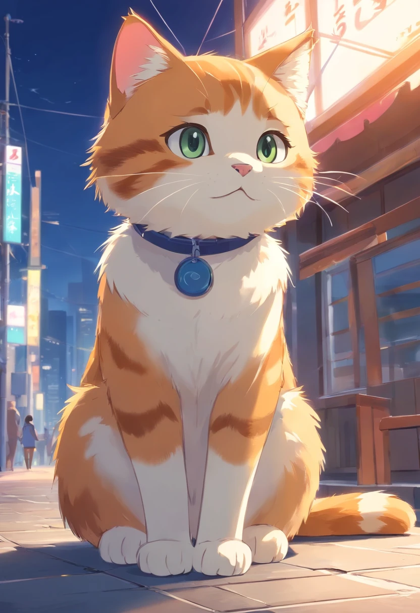 Cute cat character like the ones in the game.