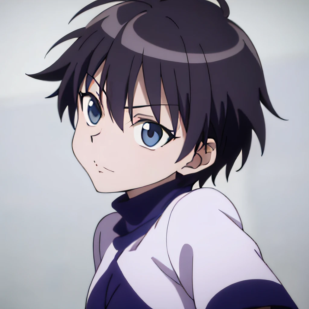 master part, best quality, 1st grade, tiny, etiqueta,minimal background, parte superior do corpo, estilo anime, Cartoon