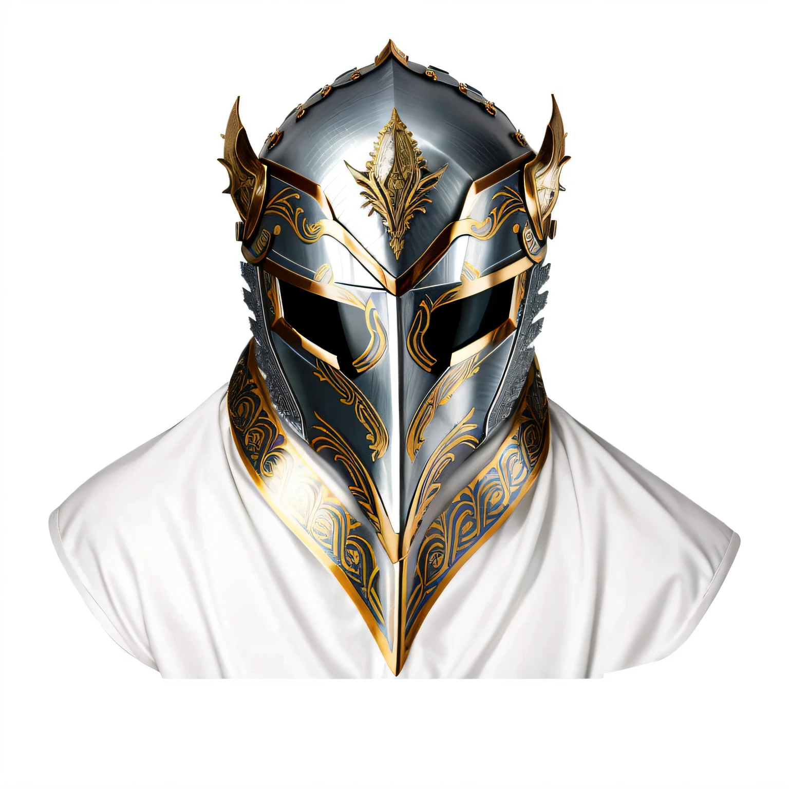 um close up de um capacete com uma cruz sobre ele, capacete de cavaleiro, capacete de cavaleiro pesado, capacete de coroa grande, Ornate metal helmet, capacete de ferro, cavaleiro usando capacete, Leme de ferro, armadura de prata com fino acabamento dourado, leme, Armadura de prata com acabamento dourado, capacete dourado, iron mask and helmet, capacete detalhado, cavaleiro cruzado sagrado medieval, dragon-shaped helmet, dragon helmet