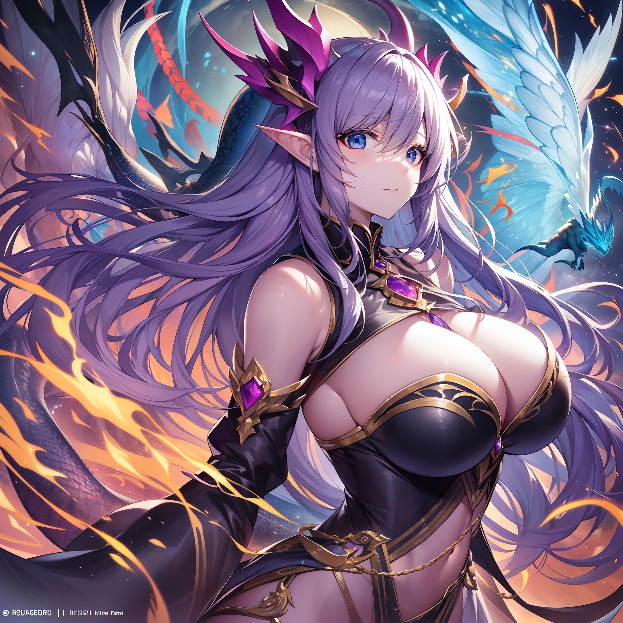 Outrageous resolution+++、masterpiece++、top-quality++、ultra-definition++、ultra-definition++、4k++、8k++、from side、(Background Focus)++、Sexy clothes woman looks at the sky destroying the city々Cast a spell of flying swarms of colored colossal breasts dragons、Heavenly Looks Like々Rune of a swarm of colored colossal breasts dragons flying、Heavenly Looks Like々The magic of flying a swarm of colored colossal breasts dragons、Flying above the sky々A swarm of colored colossal breasts dragons fly、Heavenly Looks Like々A sorcerer with a swarm of colored colossal breasts dragons flying、Heavenly Looks Like々A swarm of colored colossal breasts dragons flying in the sky々Goddess of flying with a swarm of colored colossal breasts dragons、detailed fantasy art、fantasy art style、Break the beautiful ancient sky々A witch with a swarm of colored colossal breasts dragons flying、Queen of Rebellion、Fantasy Art Behans、Beautiful Sky々A sorcerer with a swarm of colored colossal breasts dragons flying、Beautiful Sky々A sorcerer with a swarm of colored colossal breasts dragons flying、Like a shiny floating sky々Fragments of flying swarms of colored colossal breasts dragons、Heavenly Looks Like々A magic circle of flying swarms of colored colossal breasts dragons、 A dazzling sky々Sparks of a swarm of colored colossal breasts dragons flying、Heavenly Looks Like々A chain of flying swarms of colored colossal breasts dragons、Heavenly Looks Like々A swarm of colored colossal breasts dragons fly、Heavenly Looks Like々Hair blowing in the wind as a flock of colored colossal breasts dragons fly、Blake Isekai Beautiful、Heavenly Looks Like々Crown of a flock of colored colossal breasts dragons flying、Detailed clothing、Mischievous aura、Bewitching face、tall body、Mature body、seductive body、爆乳、detailed beautiful faces、detailed shiny eyes、Detailed skin、Full body break、detaileds、realisitic、4K highly detailed digital art、octan render、bio luminescent、BREAK8K resolution concept art、真实感、Mappa Studio、masterpiece、top-quality、Official Art、illustr