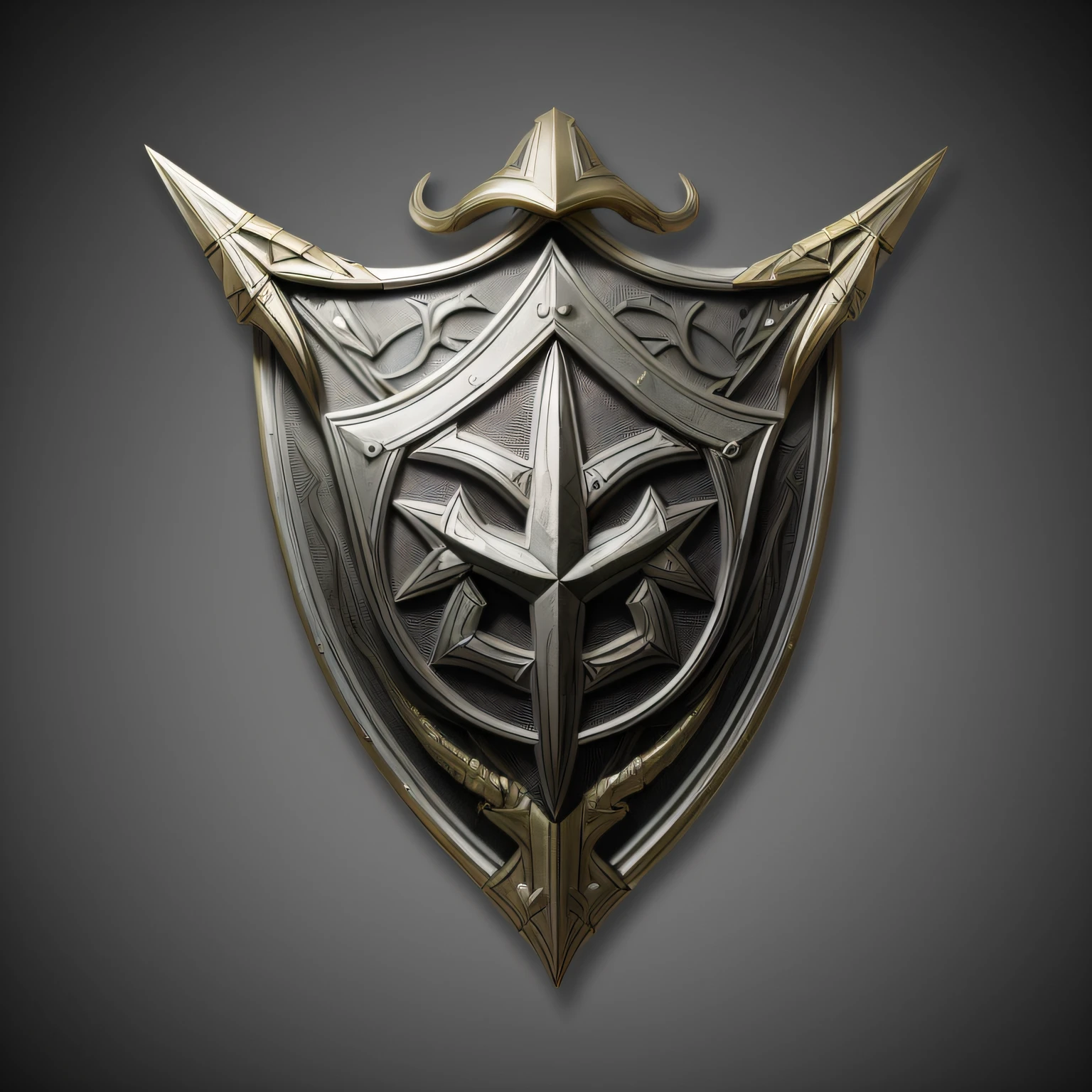 um close up de um escudo de metal com uma cruz sobre ele, escudo de fantasia, design do escudo, metal shielding, placa de blindagem, Armadura Paladina, segurando arma e escudo, Item de jogo de RPG, Sheild, Espada e escudo, emblema do escudo, rpg item render, crista de metal afiada, escudo, armadura realista, armadura elegante, ornate steel armor, , photografia profissional,(obra prima)(Ultra realista),(Ultra Dealhado),(melhor qualidade),(Ultra Detalhado),(simetria perfeita:1.3)
