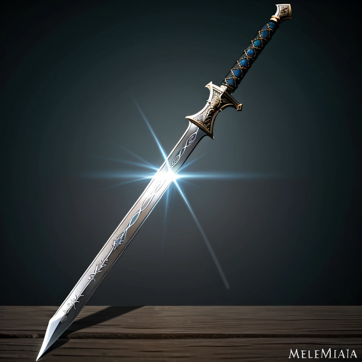 a closeup of a sword on a black surface, Basic steel sword, espada longa, Espada medieval, espada grande, Espada Ligtt, two - handed sword, espada longa, steel sword, Espada de Prata, espada grande, espada longa, Rapier, espada bonita, espada longa, espada grande, uma espada larga, espada, espada de fantasia, espada enorme, arma medieval, icone de um jogo medieval, icone de jogo, (obra prima)(Ultra realista),(Ultra Dealhado),(melhor qualidade),(Ultra Detalhado),(simetria perfeita :1.3)