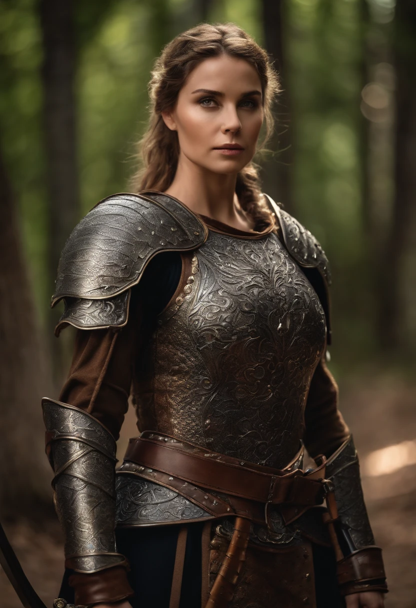 Royal Knights，Gorgeous heavy armor wraps the whole body，Point the Knight's Sword to the sky，sportrait，closeup cleavage，Solemn，flatchest，modest，humble，Cinematic, hdr, primitive, Intricate, High quality, Gorgeous shades, Intricate details, super-fine，oc rendered