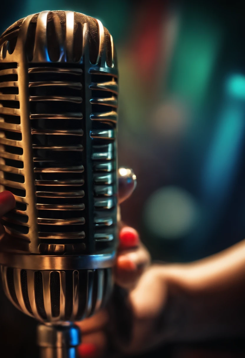 My picture with microphone hand