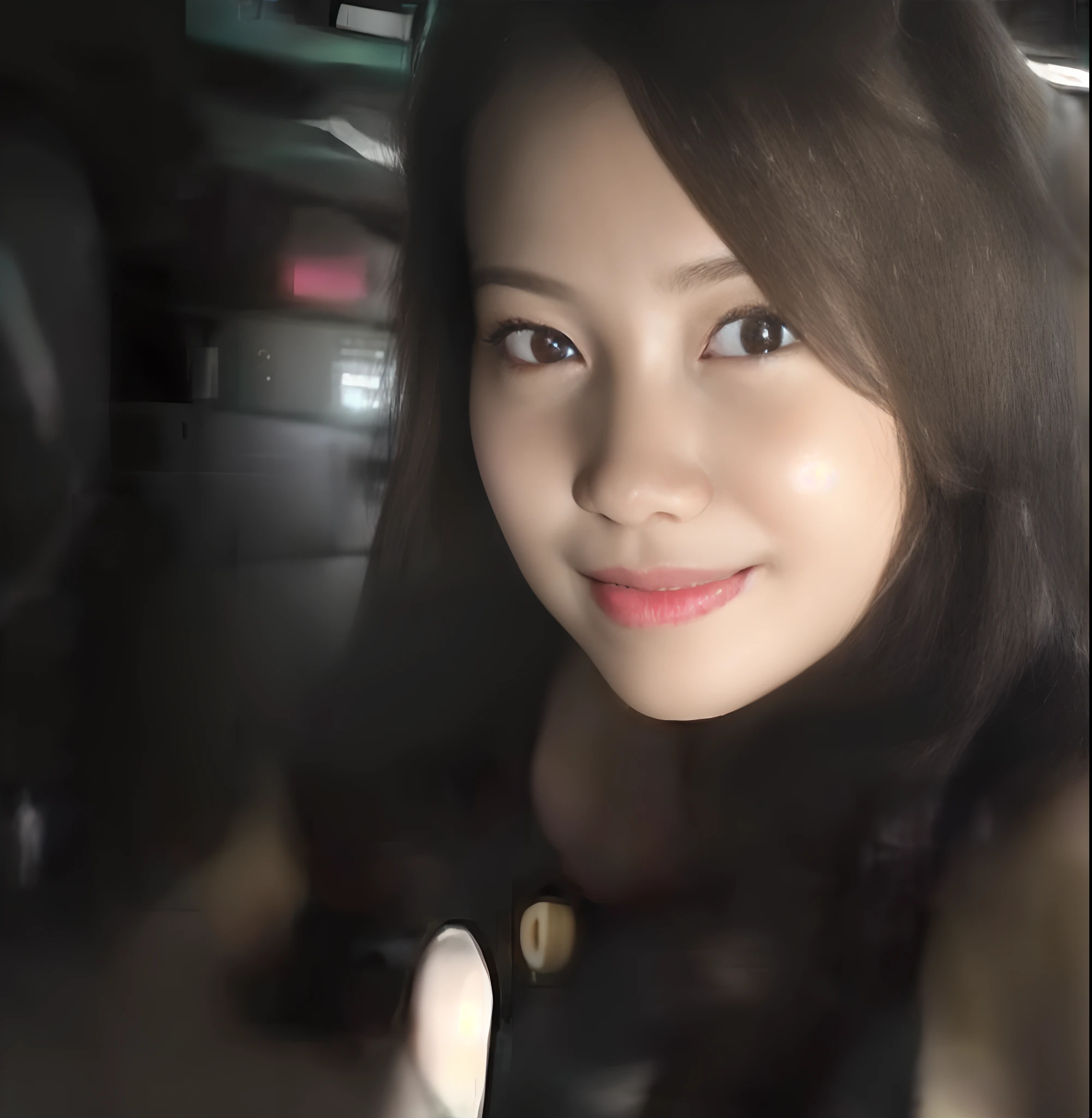 there is a woman that is holding a cell phone in her hand, leaked photo, selfie, low quality photo, high quality upload, pov photo, 3 0 years old woman, 30 years old woman, real ungine, selfie photo, (((((((no glow))))))), selfie!!!!!, naughty smile, sss, cindy avelino, shot on webcam
