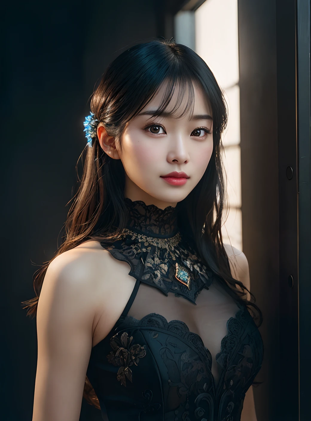 incantation(Prompt): ((Black background)), (((Masterpiece))),((illustration)),(Ultra-detailed),(Extremely detailed Cg Unity 8K wallpaper),(Highly detailed),Best quality,(supper detailed),The most beautiful,Detailed lighting,(Cinematic lighting),Lens flare,(look at vie...
model: Portrait 2, CFG scale: 7, Hires upscale: 1.5, the lora: Asian Face Woman - 21(0.3)、Asian Face Woman - 22(0.3)、Asian-faced woman -23(0.3)、Asian-faced woman-24(0.2)、Asian-faced woman-25(0.3)
realisticlying, photography of, tmasterpiece, photorealestic, hentail realism, Photorealistic, hight contrast, Realistic Artstation 8k HD HD digital art trends HD and detailed realistic skin textures, Hyper-detailing, realistic skin textures, armature, best qualtiy, hyper HD, (realisticlying:1.4),, A high resolution, the detail, RAW photogr, Resharpened, Lee Jefferen Nikon D850 Film Stock Photo 4 Kodak Portra 400 Camera F1.6 shots: Rich colors, Ultra-realistic, Realistic, Realistic textures, Dramatic lighting, Popular Unreal Engine on the art station Cinestill 800,
