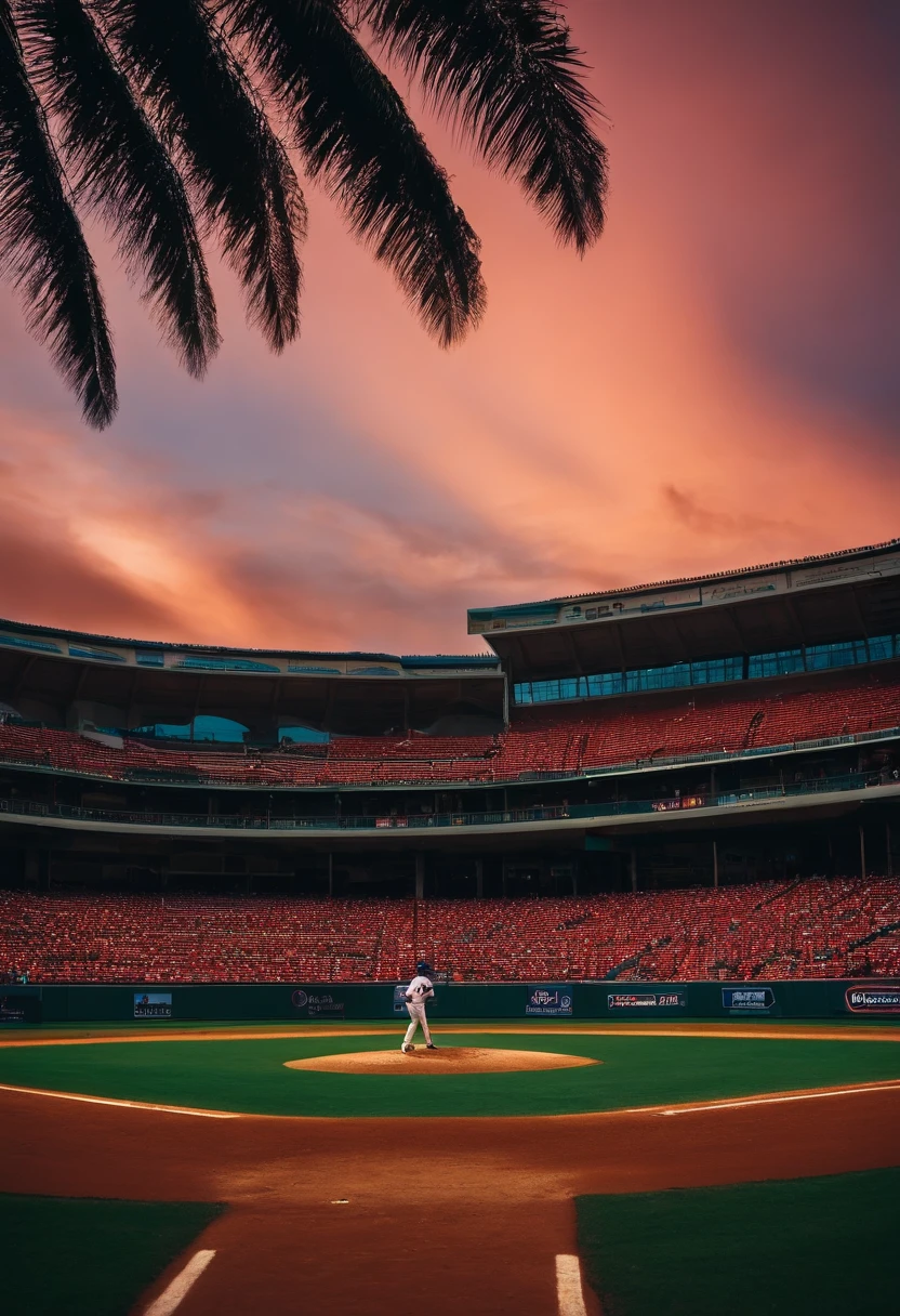 estadio de beisbol en la luna
