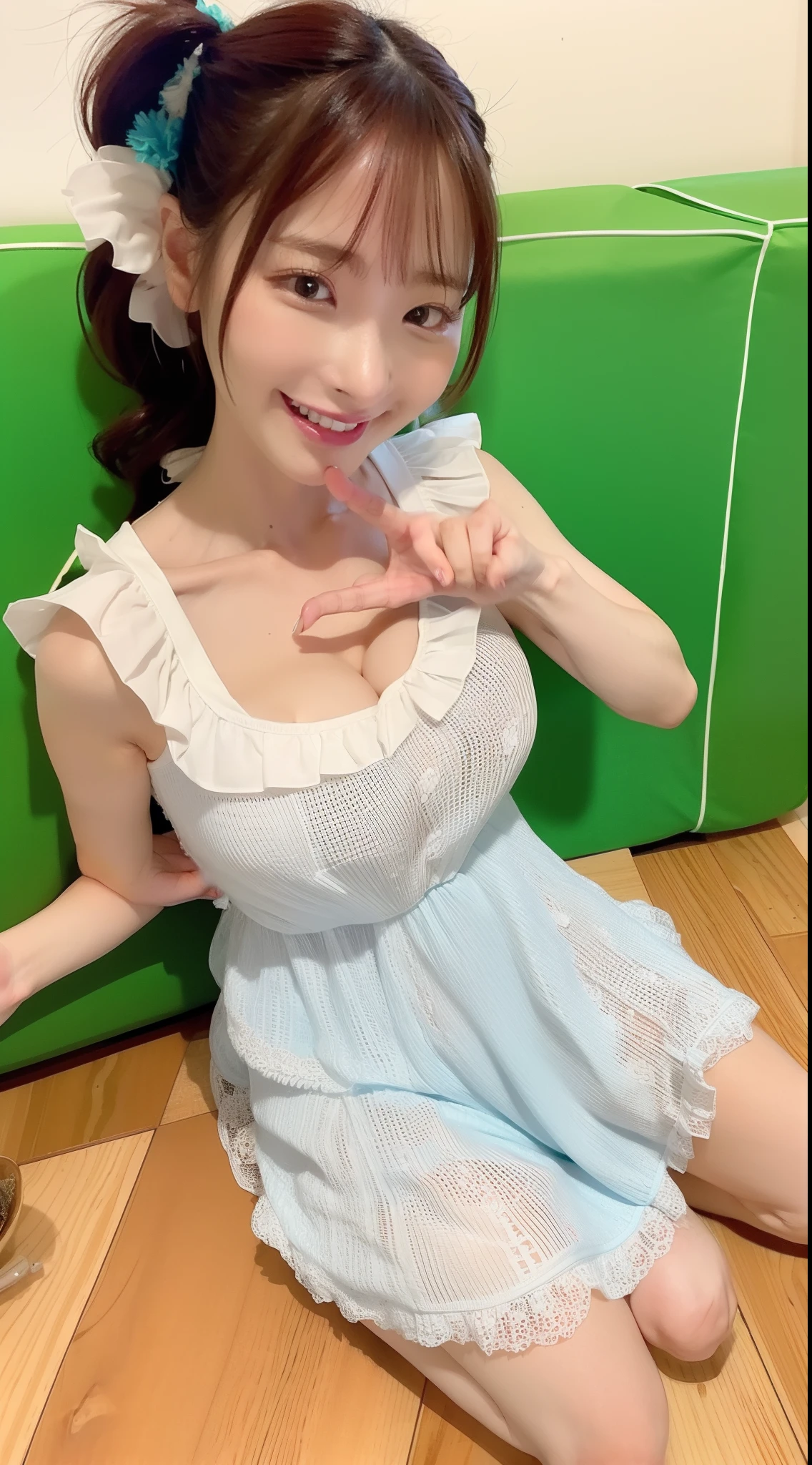 ((top-quality、masuter piece:1.3))、２０1 year old girl、Beautiful girl emphasizing slender abs:1.3、(Short side ponytail、huge-breasted:1.2)、(((Touching the pubic area with your hand:1.2、Climax face)))、hyperdetailed face、A detailed eye、二重まぶた、Face of sexual pleasure、Panting face、Iki face、beautiful countenance、barechested、sexypose、((Stand with the body arched、barechested))、a wet body、((barechested、Climax posture、Touching the pubic area with your hands、See-through mini skirt wedding dress))、You can see the shape of the nipple、(((The nipple is visible、Pubic area visible、lying wet、My legs are wide open)))、(((Curl Short Side Ponytail Hair、Climax face、Touching the pubic area with your hand)))、Raw photo、Face in love、no panty、no-bra、See-through mini skirt wedding dress、Photo Quality、Toned waist、Beautuful Women、Beautiful waist constriction、stick out your butt、On the way to take off your panties、The pubic area gets wet and the juice drips., (top-quality), (ultra-detailliert), (​masterpiece), (wall-paper), (详细的脸), (dynamicposes)、(((Open your pubic area with your fingers to show off)))、Open your legs、The crotch is soaking wet、Beautiful crotch、Raw photo from thigh up、Stand up and open your legs、Stand with your legs wide open