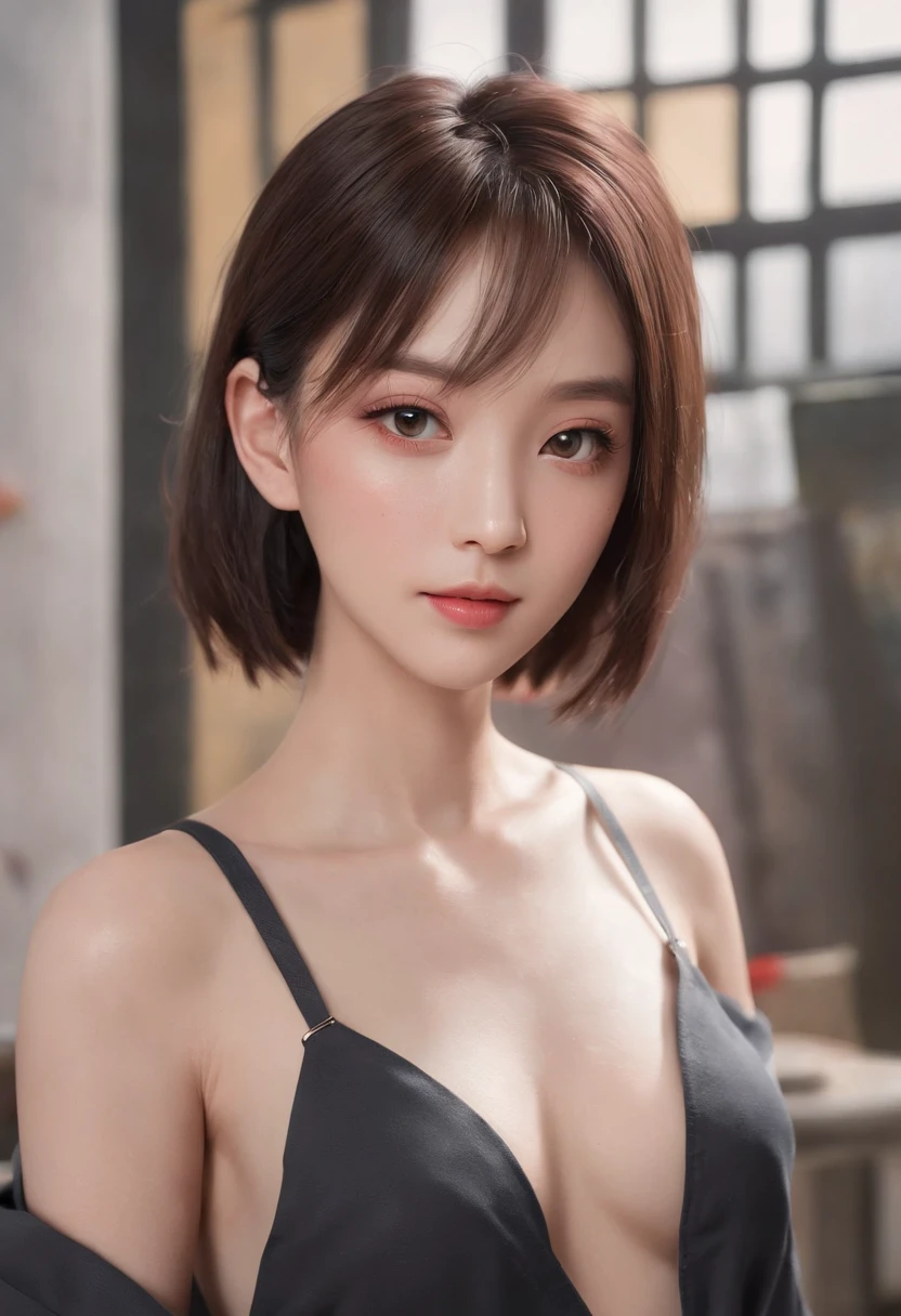(Mawile pokemon) pokemon trainer, Lugia in background, Pikachu on side, arafed woman with a no shirt, no clothe at all, half body shot, in a mall, a photorealistic painting inspired by Yanjun Cheng, trending on cg society, realism, soft portrait shot 8 k, girl cute-fine-face, with short hair, portrait cute-fine-face, kawaii realistic portrait, 8k portrait render, young cute wan asian face, realistic. cheng yi