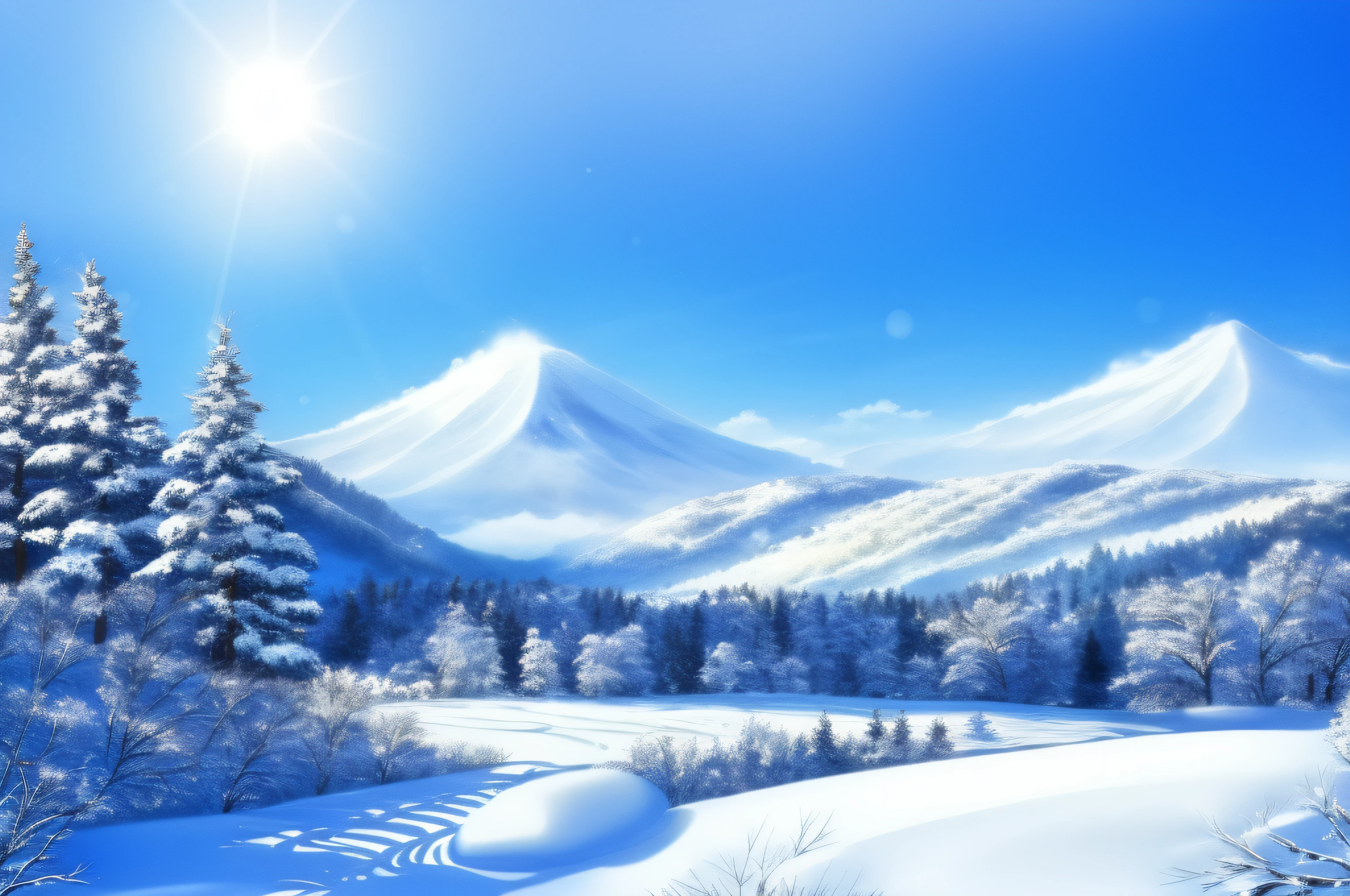 snowscape、Winters、yuki、landscapes