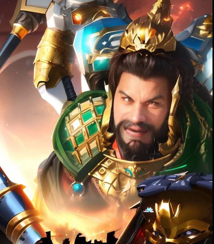 Man in Sword and Helmet