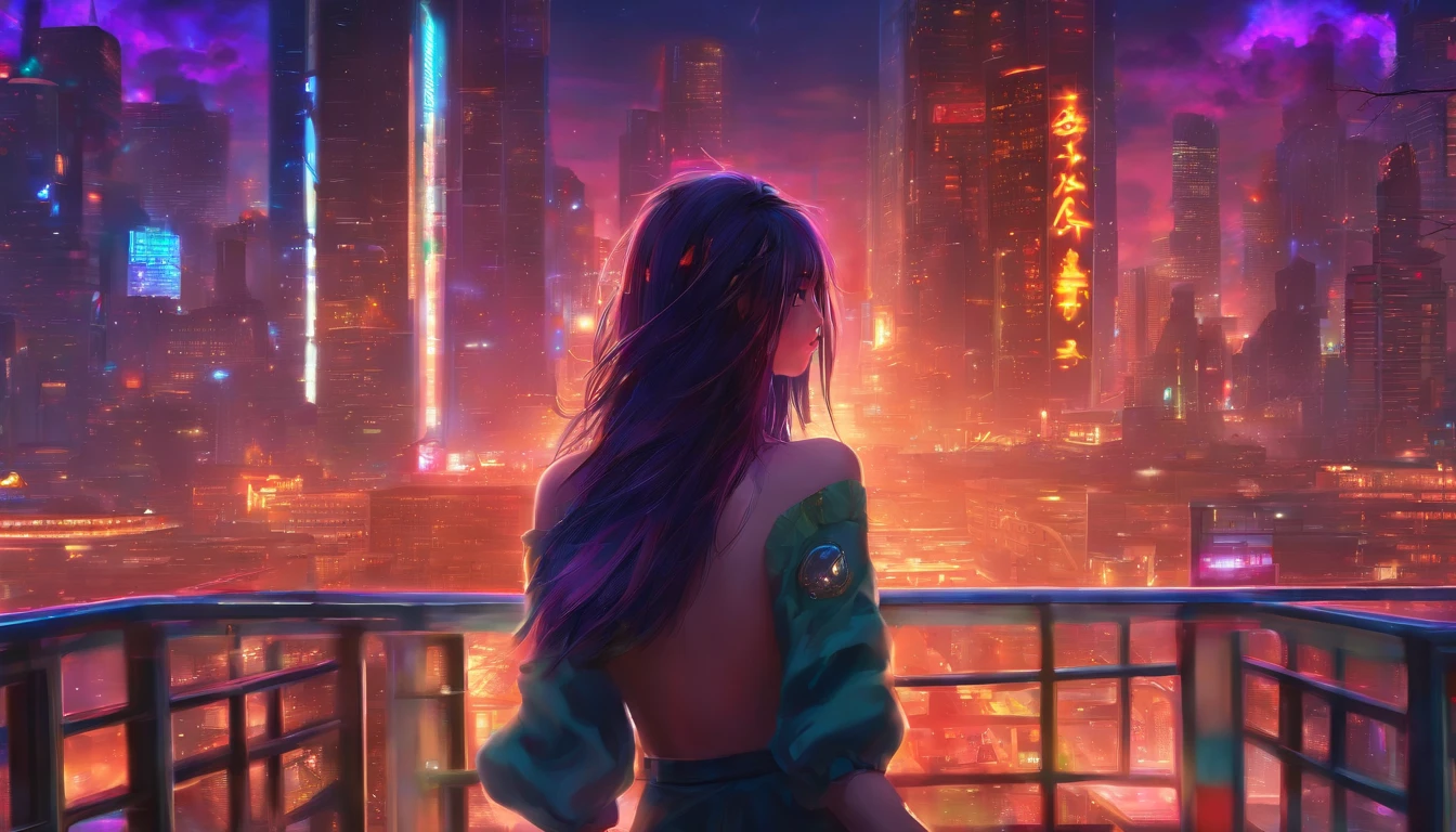 ((Best Quality)), ((Masterpiece)), (Real), (Detail),Anime Style, (1 Woman),beautifully shining eyes like crystal clear glass,Black Hair, Brown hair,4K high-definition digital art, stunning digital illustrations, stunning 8K artwork, colorful digital fantasy art, colorful, bright, beautiful digital artwork, Colorful Digital Painting, Digital Anime Art,8K HD Digital Wallpaper Art, Gorgeous Digital Painting, off shoulder, bare shoulders,cinematic lighting,detailed background,beautiful detailed eyes,bright pupils, (an extremely delicate and beautiful),(Beautiful and detailed eye description), ultra-detailed,masterpiece,)), mysterious, bangs, modern clothes, hair betwen eyes, hair behinde ears, long hair, dark lips,tattoo, messy hair,((Background,(fireflies, glowing particles), flower field,(full moon: 1.2), (shooting star: 0.9), (nebula: 1.3), distant mountain, tree break production art, (warm light source: 1.2), (firefly: 1.2), purple and orange, intricate detail, volume lighting,(sparkling lighting, atmospheric lighting), dreamy, magical, (solo: 1.2)))