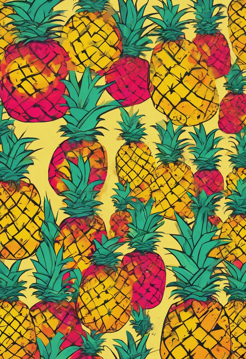 A pineapple on a beach