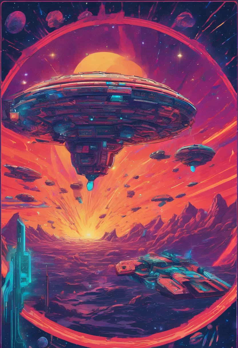 best quality,4k,8k,highres,masterpiece:1.2),ultra-detailed,realistic starfleet vessel in the galaxy,sci-fi,futuristic technology,vibrant colors,interstellar lights,advanced weapon systems,outstanding level of detail,glowing engine thrusters,impressive hull design,enormous size,shield emitters,majestic presence,detailed interior command bridge,starfleet logos and symbols,engine room filled with technicians and machinery,sleek and streamlined silhouette,suspended in space,flying through warp speed in the Milky Way,alien planets visible in the background,expansive view of the cosmos,commanding presence in the vastness of the universe,endless stars and glittering clusters,faint traces of nebulae and interstellar dust,stellar cartography and navigation systems,holographic control panels,scientific research laboratories,peaceful and harmonious atmosphere,well-organized communication center,excitement and anticipation of deep space exploration,cool blue and deep purple color scheme,perfectly-balanced lighting,starfleet uniforms and badges,crew members performing their duties with dedication and precision,image that encapsulates the grandeur and wonder of space travel.