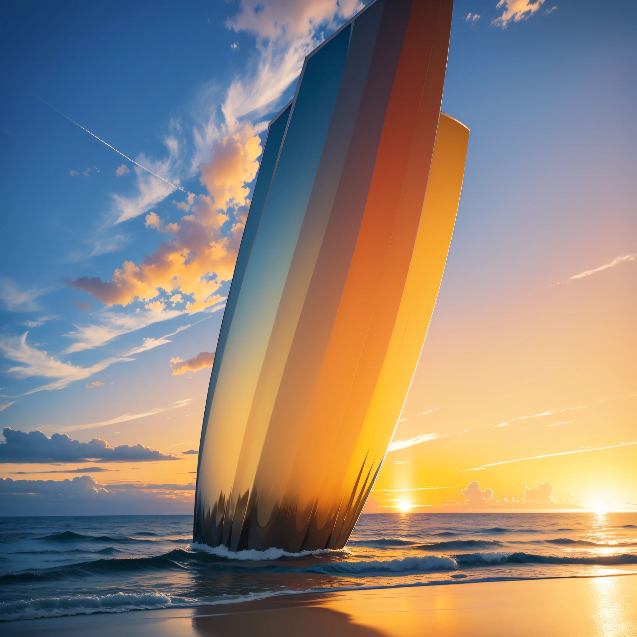 Horizon Gradient: A gradient of colors from the sun's location to the zenith.