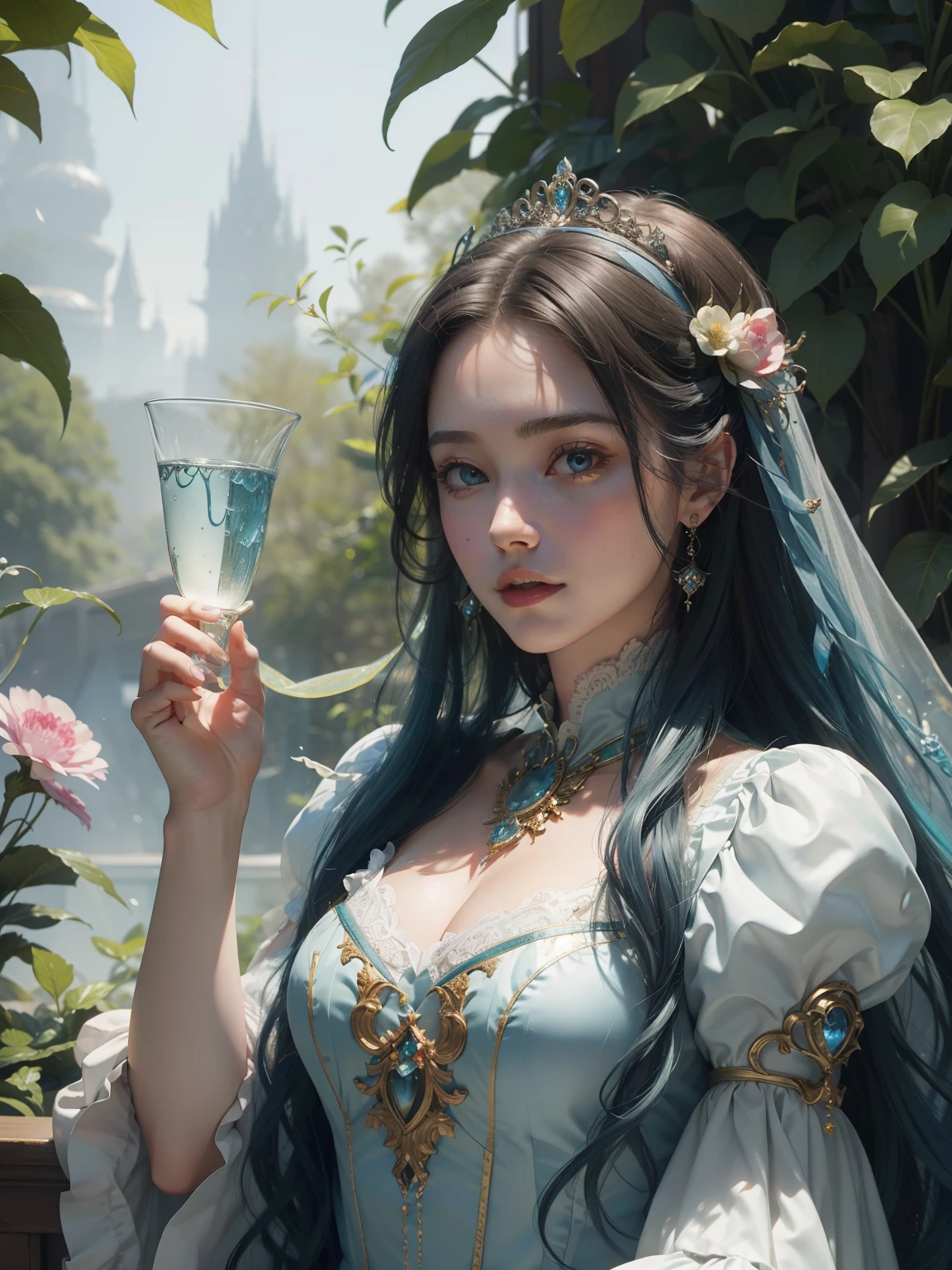 glasssculpture, Glass art, Clear, Colorful, fairytale-like, 18th century masterpiece. Absurd best quality Ultra HD.

Ultra detailed vintage portrait of lovely glass queen of red hearts, alice in the wonderland. aykut aydogdu, Coby Whitmore, Ray Caesar, Fragonard, dale chihuly, Jeff Koons. 

Perfect face, Detailed eyes, adorned in majestic attire, Beautiful pattern, Glass garden background, Intricate details., trending on artstationh, Sharp focus, studio photo, Intricate details, Highly detailed, by Greg Rutkowski