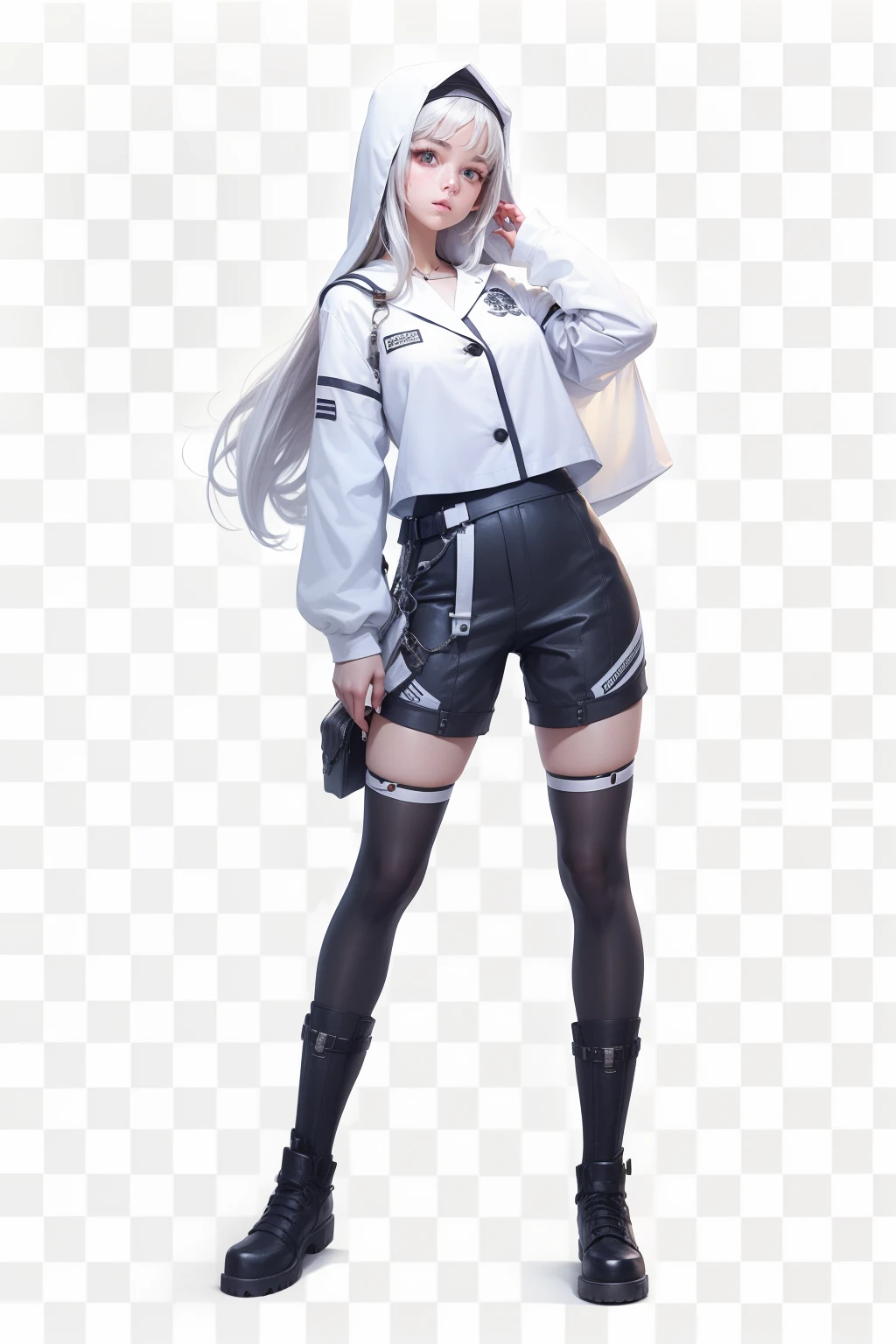 s girl,White robes,mechanical sense