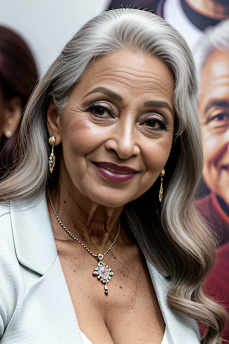 mulher madura idade 60 anos, pele clara e cabelos castanhos, fazendo amor com um homem jovem.