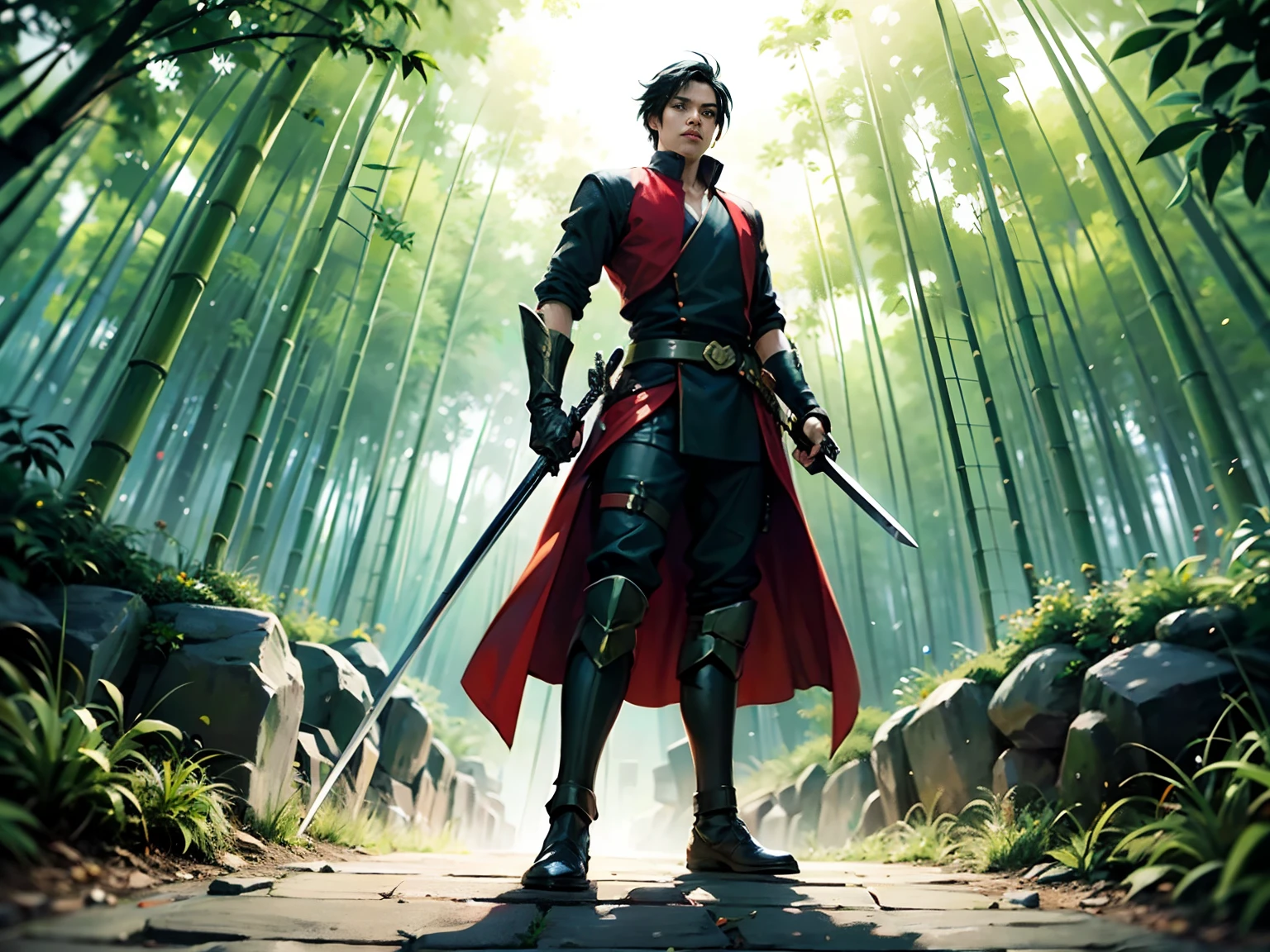 The hero of the bamboo forest，Sword duel